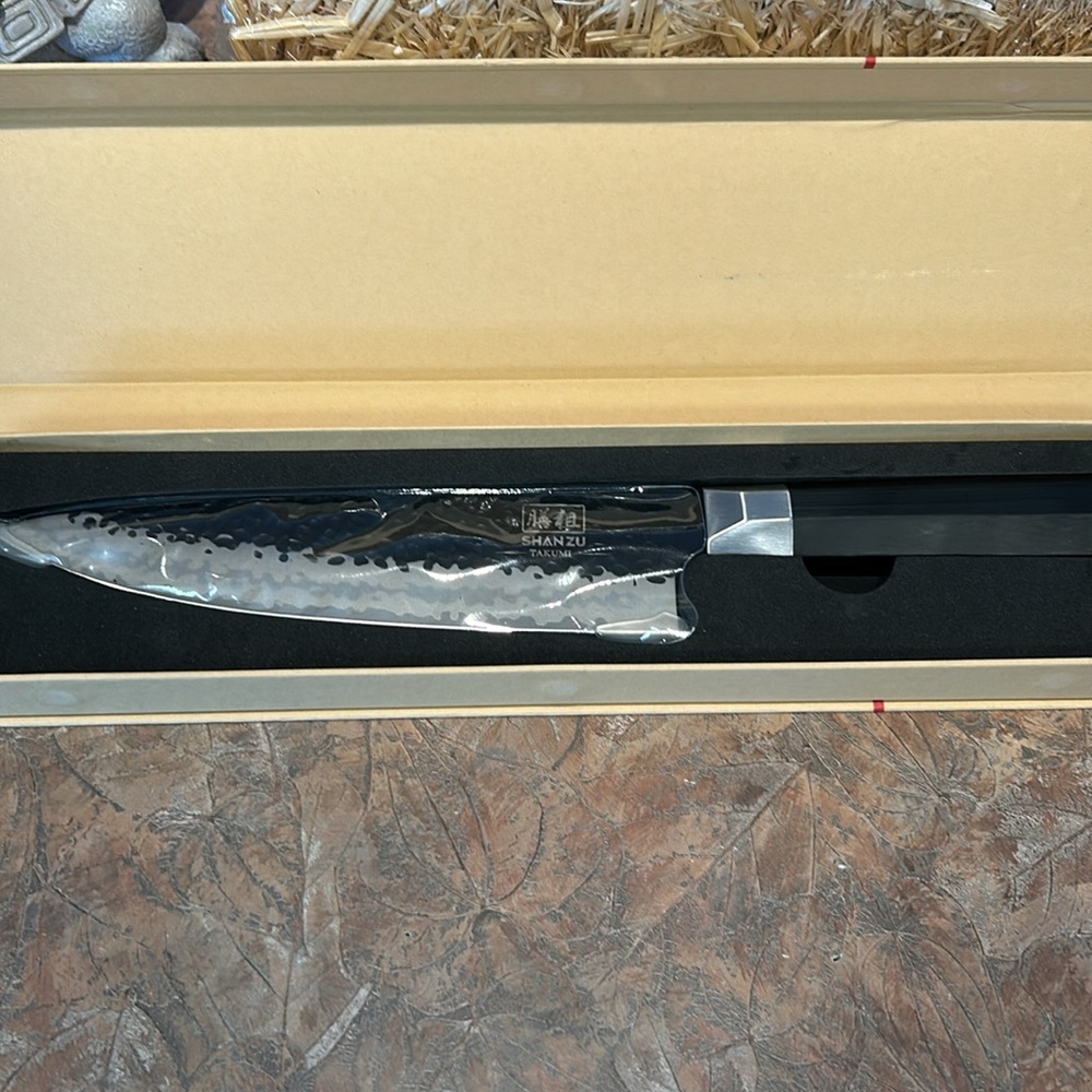 SHAN ZU 8” Japanese hand forged kitchen chef knife - Picture 9 of 12